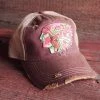 Original Cowgirl Clothing Cap: Chief Distressed Ladies'