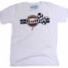 Men's M&P Speed Shop T-Shirt: GULF Checkered Flag 2 Men's M&P Speed Shop T-Shirt: GULF Checkered Flag