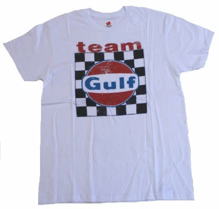 Men's M&P Speed Shop T-Shirt: GULF TEAM Checkered Flag 3 Men's M&P Speed Shop T-Shirt: GULF TEAM Checkered Flag