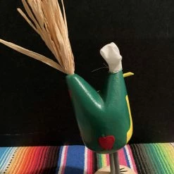 Candi John Folk Art Navajo Hand Carved Small Chef Chicken Decor