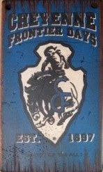 OutWest Shop Wall Sign Rodeo: Cheyenne Frontier Days Decor