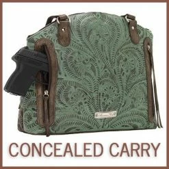 American West Handbags American West Handbag Lariats & Lace Collection: Leather Zip Top Tote