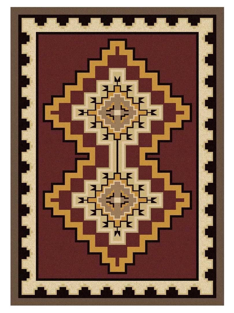 American Dakota Textiles Decor Voices Collection: Council Fire Area Rugs 3 American Dakota Textiles Decor Voices Collection: Council Fire Area Rugs