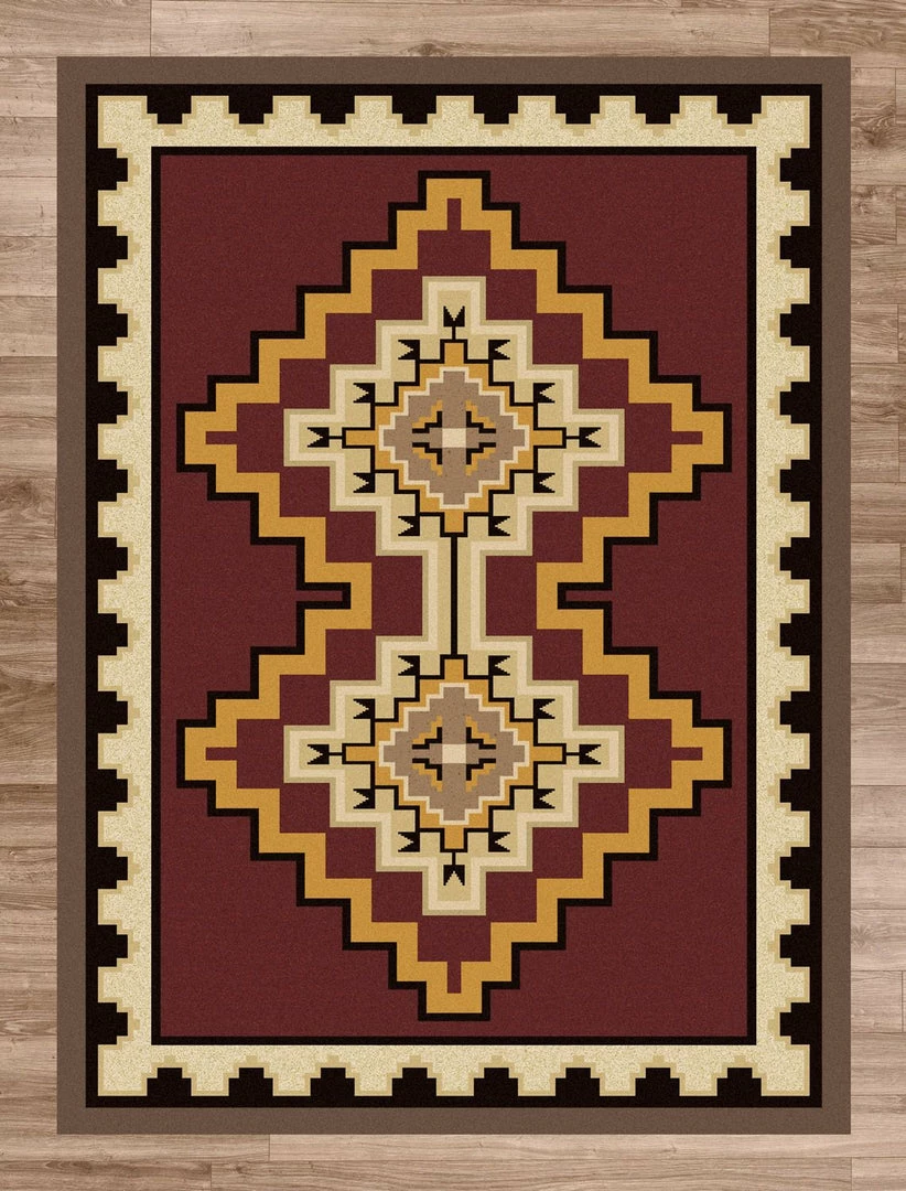 American Dakota Textiles Decor Voices Collection: Council Fire Area Rugs 4 American Dakota Textiles Decor Voices Collection: Council Fire Area Rugs