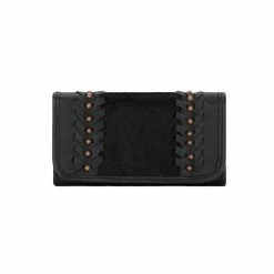 American West Handbags American West Handbag Cow Town Collection: Leather Tri-Fold Western Wallet