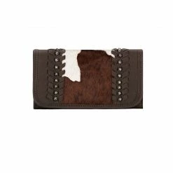 American West Handbags American West Handbag Cow Town Collection: Leather Tri-Fold Western Wallet