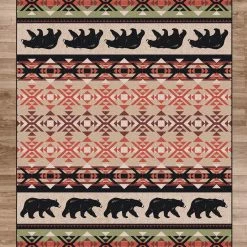 American Dakota Textiles Decor National Park Collection: Cozy Bears Area Rugs