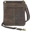 OutWest Shop Ladies' Concealed Carry Crossbody Shoulder Flat Bag Brown