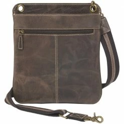 OutWest Shop Ladies' Concealed Carry Crossbody Shoulder Flat Bag Brown