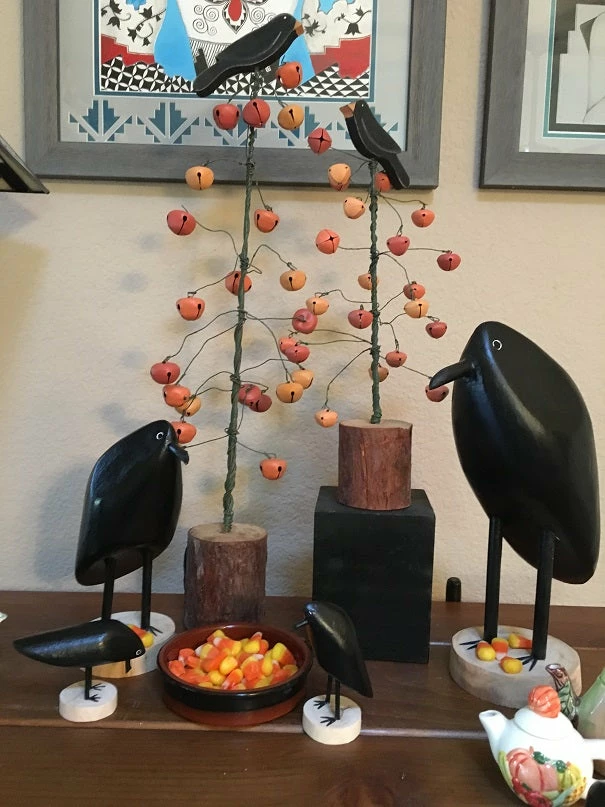 Edith Herbert John Decor Folk Art Navajo Hand Carved Medium Crow 7 Edith Herbert John Decor Folk Art Navajo Hand Carved Medium Crow