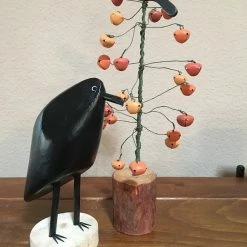 Edith Herbert John Decor Folk Art Navajo Hand Carved Medium Crow