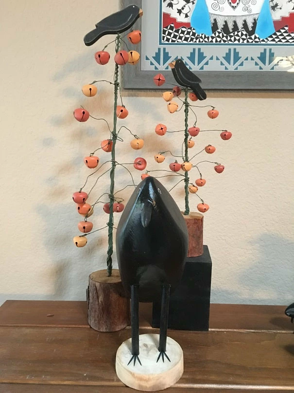Edith Herbert John Decor Folk Art Navajo Hand Carved Medium Crow 3 Edith Herbert John Decor Folk Art Navajo Hand Carved Medium Crow