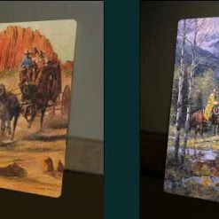 TXLC Custom Tile Western Art Tile: Artist Claire Goldrick "Wild In Bloom" Made In The USA For Home