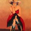 TXLC Custom Tile Western Art Tile: Artist Doreman Burns "Dancing With Cowgirls" Made In The USA For Home