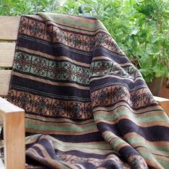Decor Denali Blankets Collection: Dark Chocolate Stripe