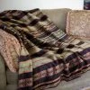 Decor Denali Blankets Collection: Dark Chocolate Stripe