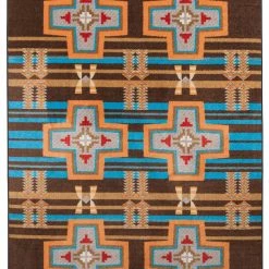 American Dakota Textiles Decor Trader Collection: Grand River Desert Rust Area Rugs