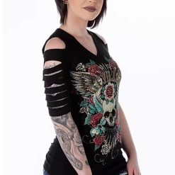 Ladies' Liberty Wear Collection Tops: Devilish Cuts