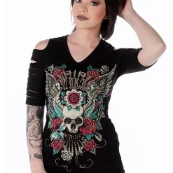 Ladies' Liberty Wear Collection Tops: Devilish Cuts