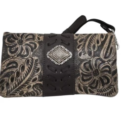 American West Handbags Ladies' American West Handbag Grab And Go Collection: Crossbody Wallet Clutch