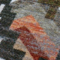 American Dakota Textiles Trader Collection: Shake Your Shawl Harvest Distressed Area Rugs Decor