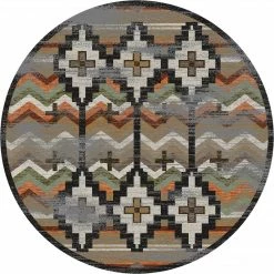 American Dakota Textiles Trader Collection: Shake Your Shawl Harvest Distressed Area Rugs Decor