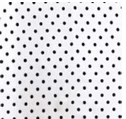 Cowboy Images Wild Rags Cowboy Images Accessory: Scarf Charmeuse Dots Black On White