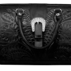 American West Handbags American West Handbag Tooled Collection: Leather Doctor Bag Large Ladies' 9 American West Handbags American West Handbag Tooled Collection: Leather Doctor Bag Large Ladies'