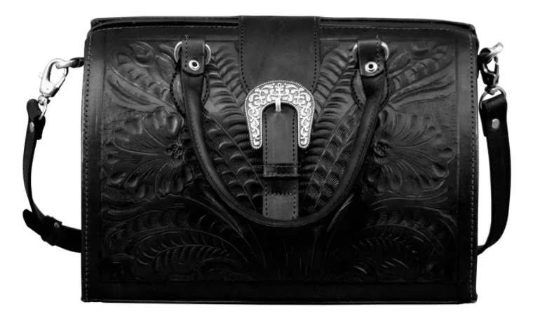 American West Handbags American West Handbag Tooled Collection: Leather Doctor Bag Large Ladies' 6 American West Handbags American West Handbag Tooled Collection: Leather Doctor Bag Large Ladies'