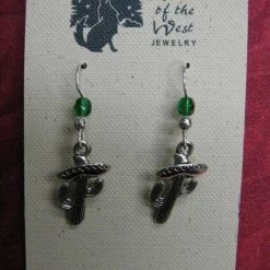 OutWest Shop Ladies' Spirit Of The West Earrings: Cactus