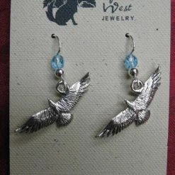 OutWest Shop Spirit Of The West Earrings: Soaring Eagles