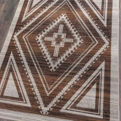 American Dakota Textiles Trader Collection: Rim Shot Earthen Area Rugs