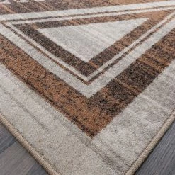 American Dakota Textiles Trader Collection: Rim Shot Earthen Area Rugs