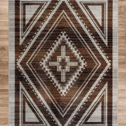 American Dakota Textiles Trader Collection: Rim Shot Earthen Area Rugs