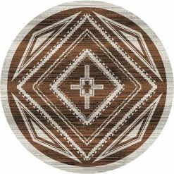 American Dakota Textiles Trader Collection: Rim Shot Earthen Area Rugs