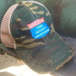 Original Cowgirl Clothing Cap: Distressed Farm Security Ladies'