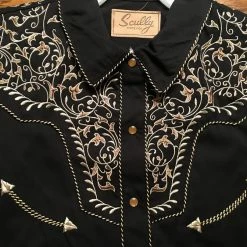 Scully Leather Company Ladies' Women's Vintage Western Shirt Collection: Scully Scroll Embroidery