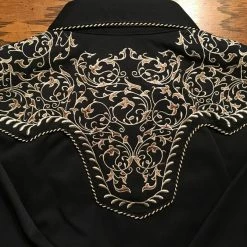 Scully Leather Company Ladies' Women's Vintage Western Shirt Collection: Scully Scroll Embroidery
