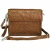 OutWest Shop Concealed Carry Crossbody Shoulder Bag Tooled Tan