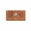American West Handbags American West Handbag Harvest Moon Collection: Leather Tri-Fold Western Wallet Ladies'