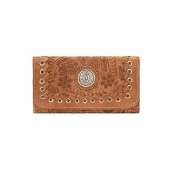 American West Handbags American West Handbag Harvest Moon Collection: Leather Tri-Fold Western Wallet Ladies'