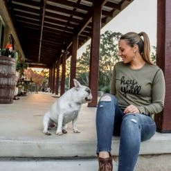 Original Cowgirl Clothing T-Shirts: Thermal Ladies' Hey Y'All