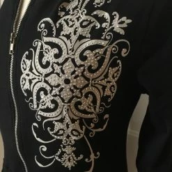 Liberty Wear Collection Tops: Zip Up Hoodie Vintage Crystal 13 Liberty Wear Collection Tops: Zip Up Hoodie Vintage Crystal