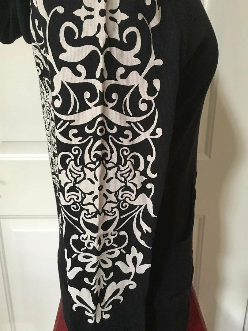 Liberty Wear Collection Tops: Zip Up Hoodie Vintage Crystal 9 Liberty Wear Collection Tops: Zip Up Hoodie Vintage Crystal