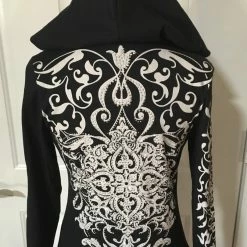 Liberty Wear Collection Tops: Zip Up Hoodie Vintage Crystal 14 Liberty Wear Collection Tops: Zip Up Hoodie Vintage Crystal