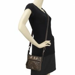 American West Handbags American West Trail Rider Collection: Crossbody Hip Bag Horse Head