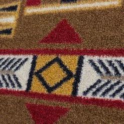 American Dakota Textiles Voices Collection: Horse Thieves Brown Area Rugs Decor