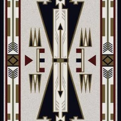 American Dakota Textiles Voices Collection: Horse Thieves Natural Area Rugs