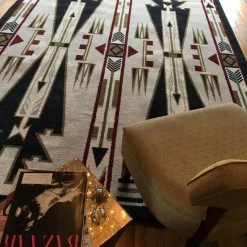 American Dakota Textiles Voices Collection: Horse Thieves Natural Area Rugs