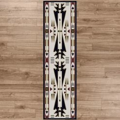 American Dakota Textiles Voices Collection: Horse Thieves Natural Area Rugs